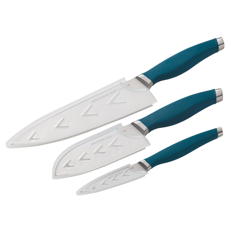Rachael Ray 3 Piece Cutlery Japanese Stainless Steel Chef Knife Set Reviews Wayfair