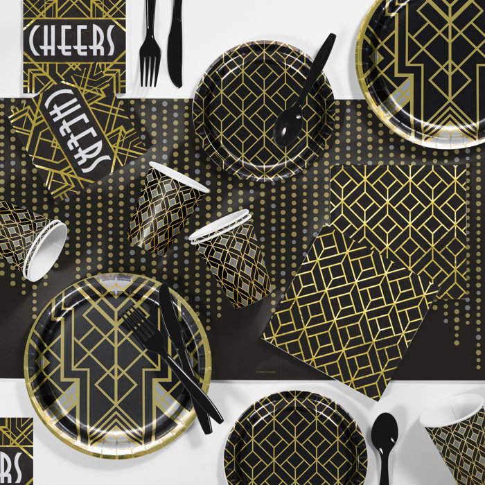 Creative Converting Roaring 20s Party Paper Plastic Disposable