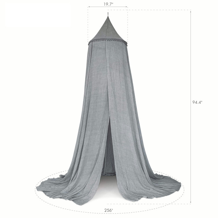 grey bed tent