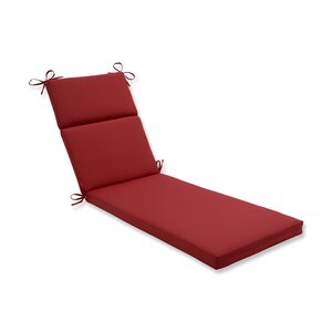 Solid Outdoor Chaise Lounge Cushion