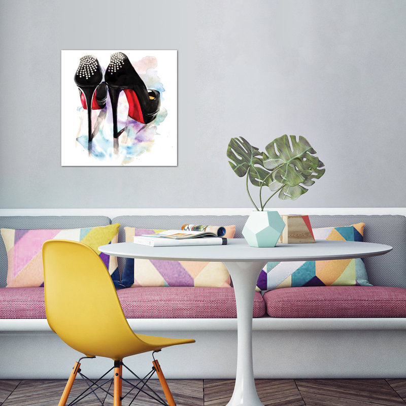 Willa Arlo Interiors Christian Louboutin Classic Heels Painting