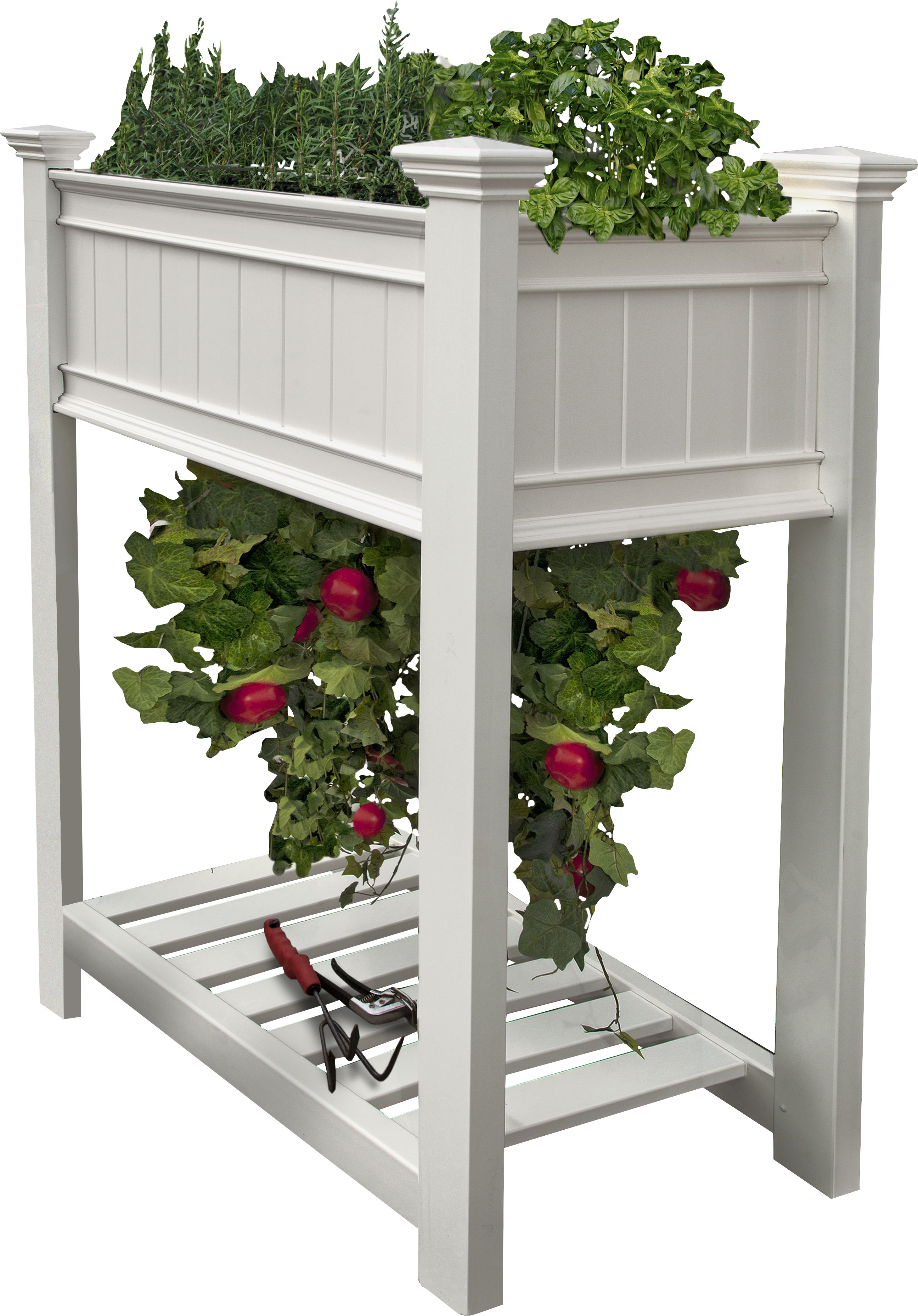 wayfair standing planter on Vita New England Arbors Plastic Elevated Planter Reviews Wayfair