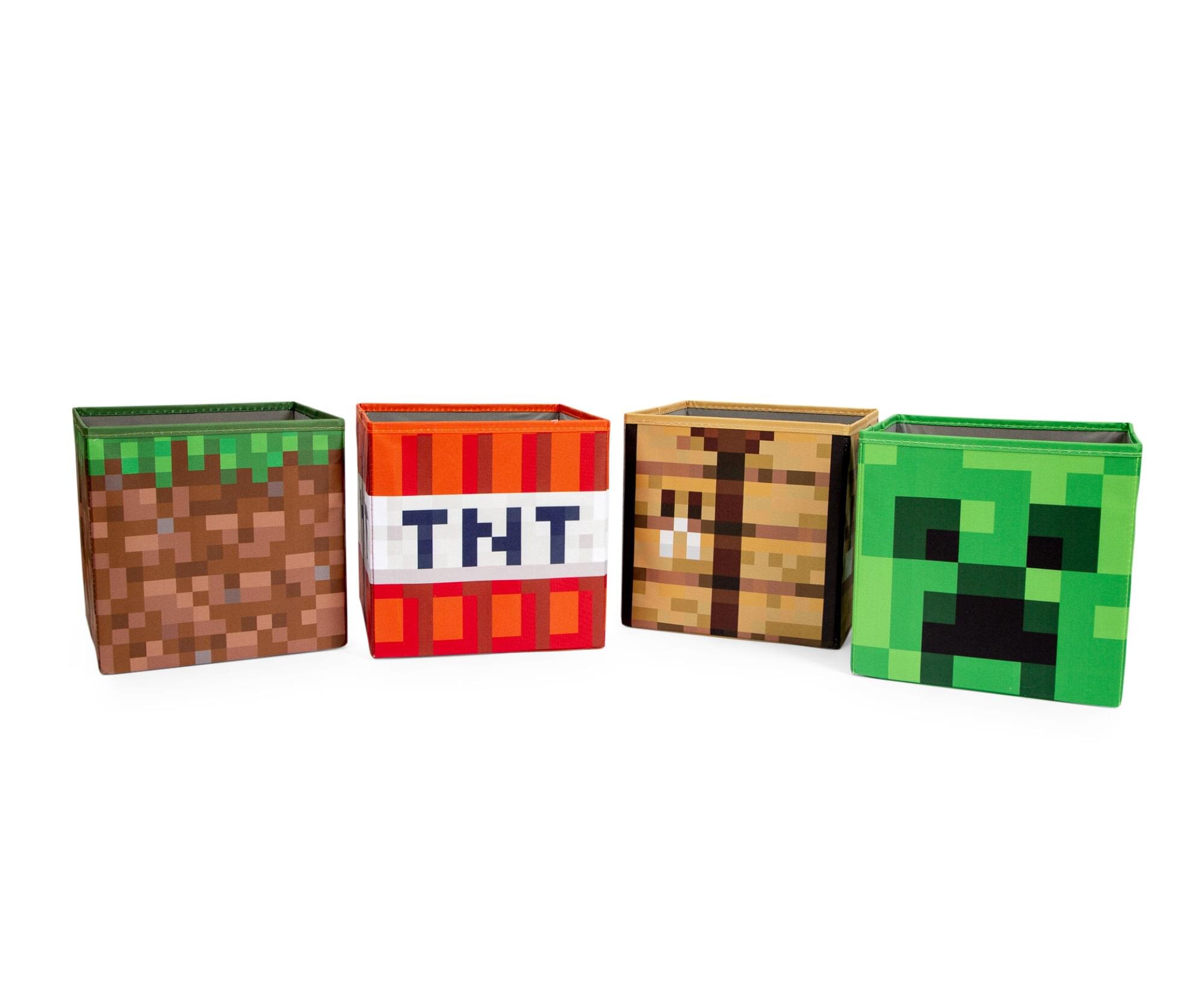 Trinx Minecraft 4 Piece Fabric Cube Set Wayfair