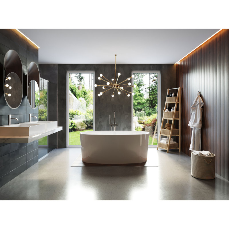 BW-08-M 61" x 32" Freestanding Soaking Bathtub