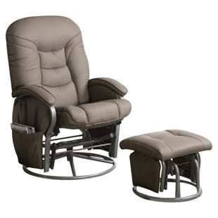Quarles Manual Glider Recliner with Ottoman