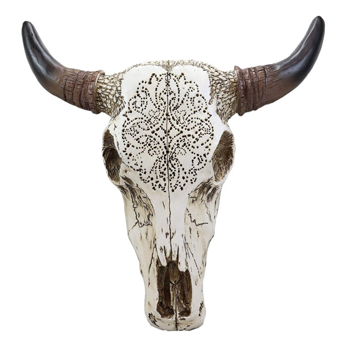 Bungalow Rose Ebros 13 High Steer Bison Buffalo Bull Cow Skull