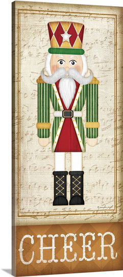 Great Big Canvas Christmas Art Nutcracker Cheer By Jennifer Pugh Graphic Art Print Wayfair