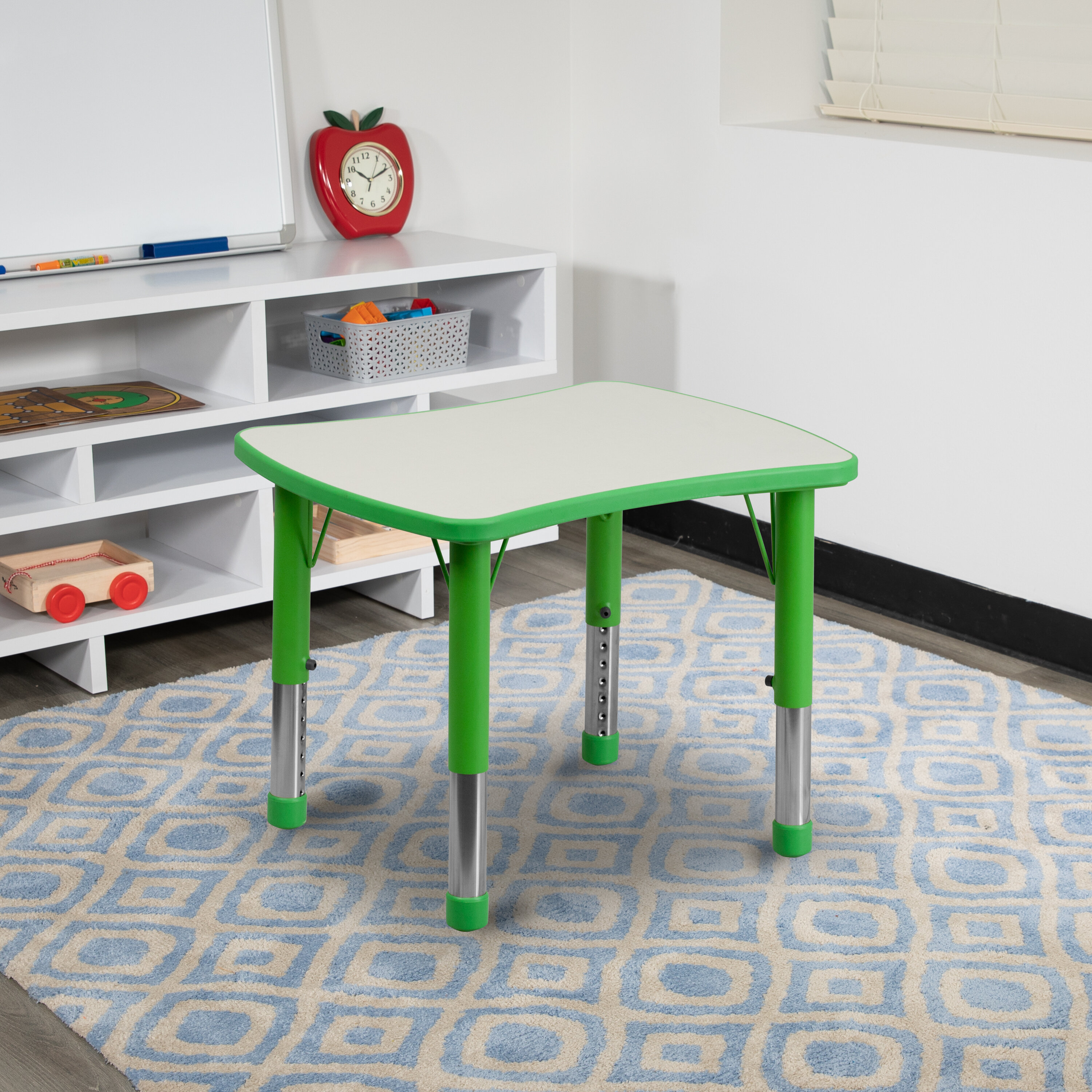 Norwood Commercial Furniture Adjustable-Height Rectangle Activity Table