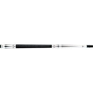 Fiberglass Pool Cue in White with Black