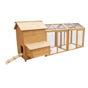 Lovupet Chicken Coop with Backyard Run