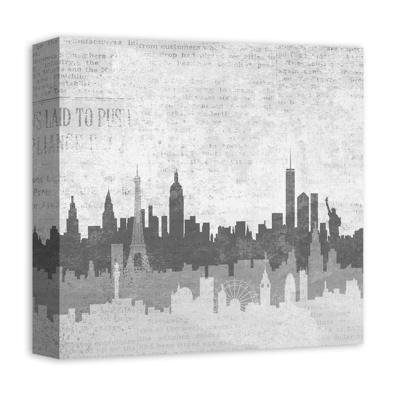 Williston Forge London Paris New York Skyline Graphic Art Print