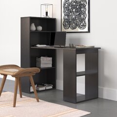 mitcham floating desk with hutch