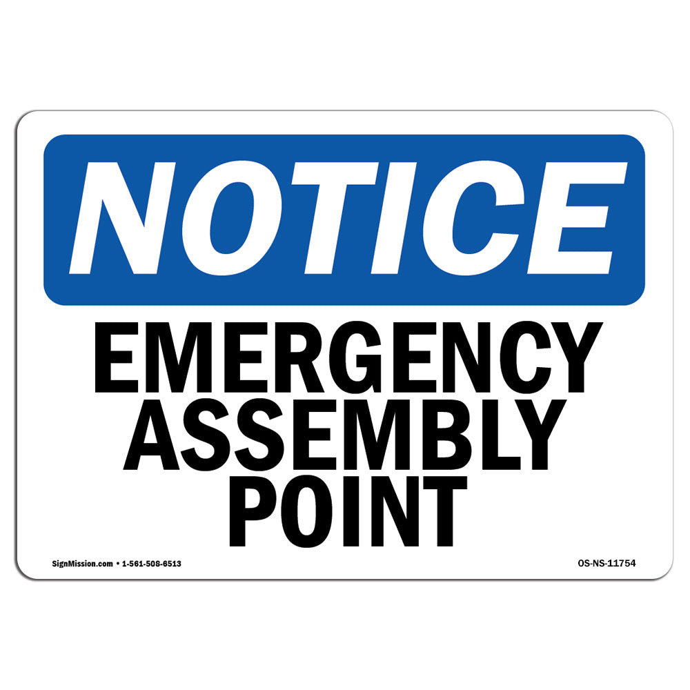 SignMission Notice - Emergency Assembly Point Sign | Wayfair