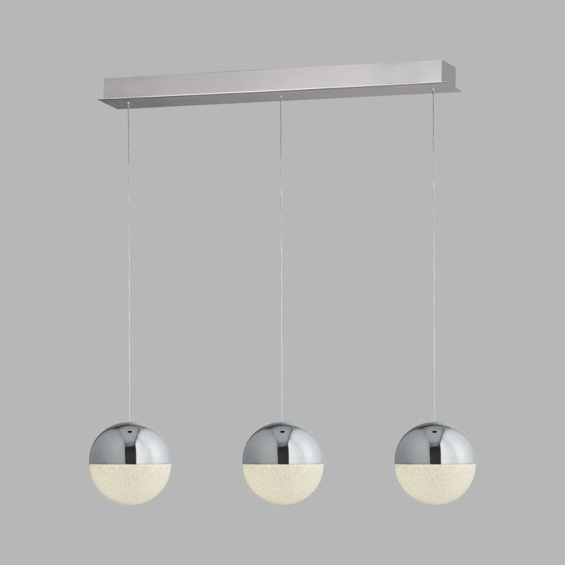 Corrigan Studio Andrea Globe Bar 3 Light Led Kitchen Island Pendant Wayfair Co Uk