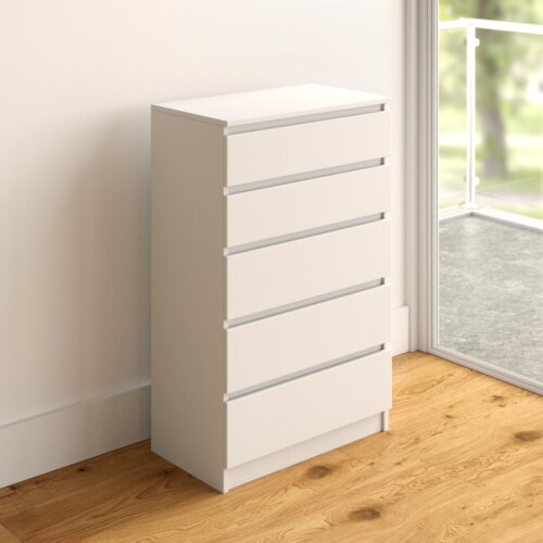 Zipcode Design Helen 5 - Drawer Chest of Drawers & Reviews | Wayfair.co.uk