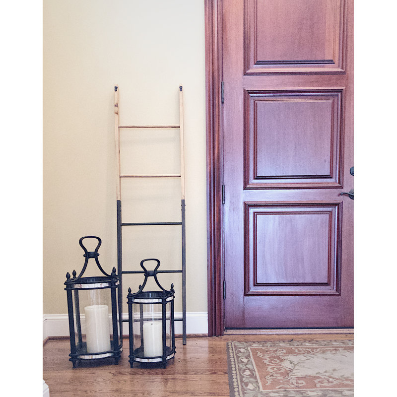 Union Rustic Metal And Wood Decorative 5 Ft Blanket Ladder Wayfair