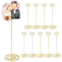 10pcs Table Photo Holder Number Stand Place Card Holder Memo Holder Party Supply 