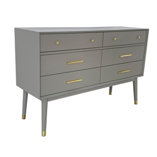 Modern Contemporary Silver Bombe Chest Allmodern