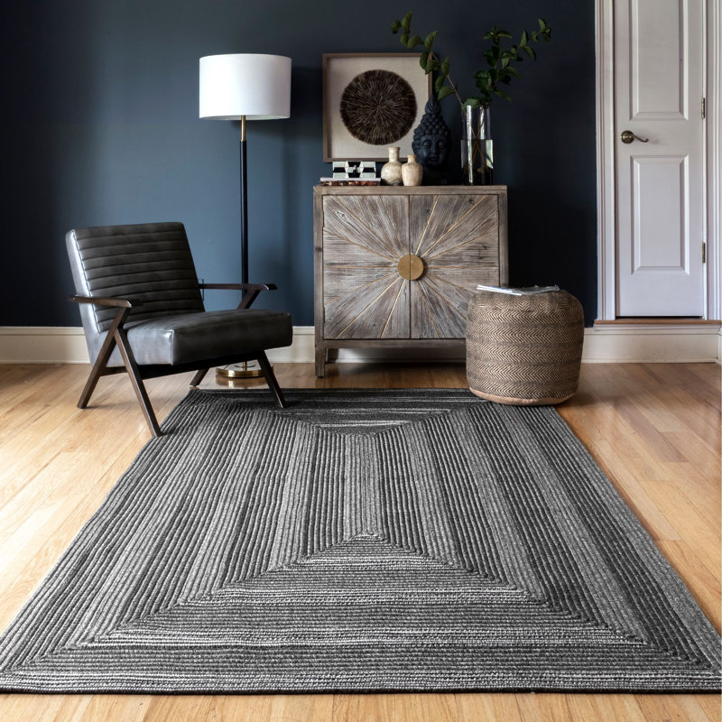 Breakwater Bay Catharine Charcoal Indoor Outdoor Area Rug Reviews Wayfair