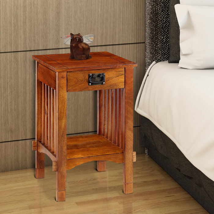 Villalte Corner End Table With Storage Villalte Corner End Table With Storage