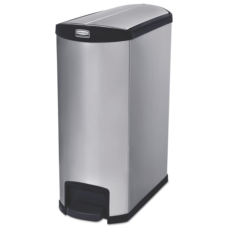 Rubbermaid Commercial Products Slim Jim Container 24 Gallon Step On Trash Can Wayfair