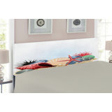 Pearls Upholstered Panel Headboard by East Urban Home