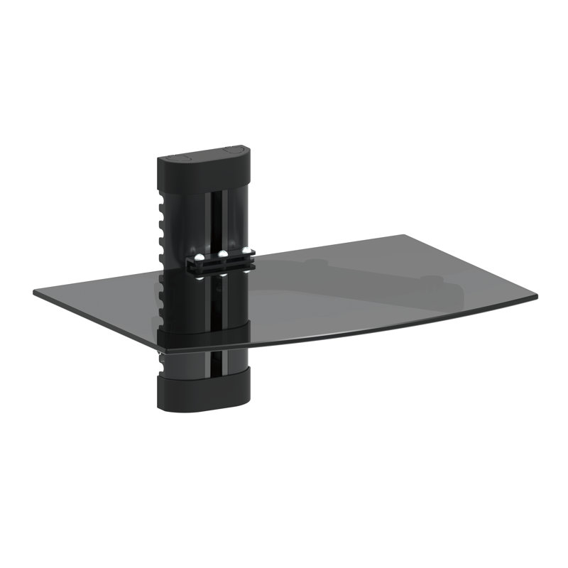 Emerald Gforce Dvd Player Shelf Wall Mount With Tempered Glass And Aluminum Reviews Wayfair