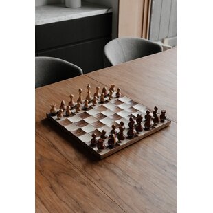 FREE SHIPPING Modern Wood Chess Set 