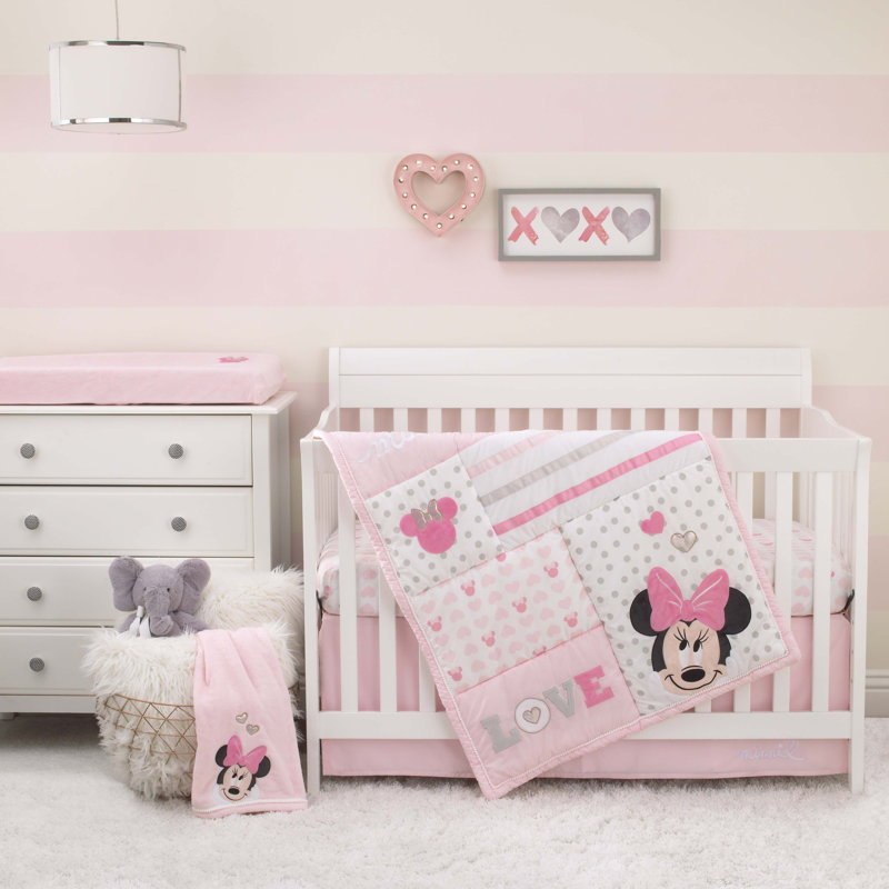 Disney Minnie Mouse Love To Love Fleece Changing Pad Cover Wayfair
