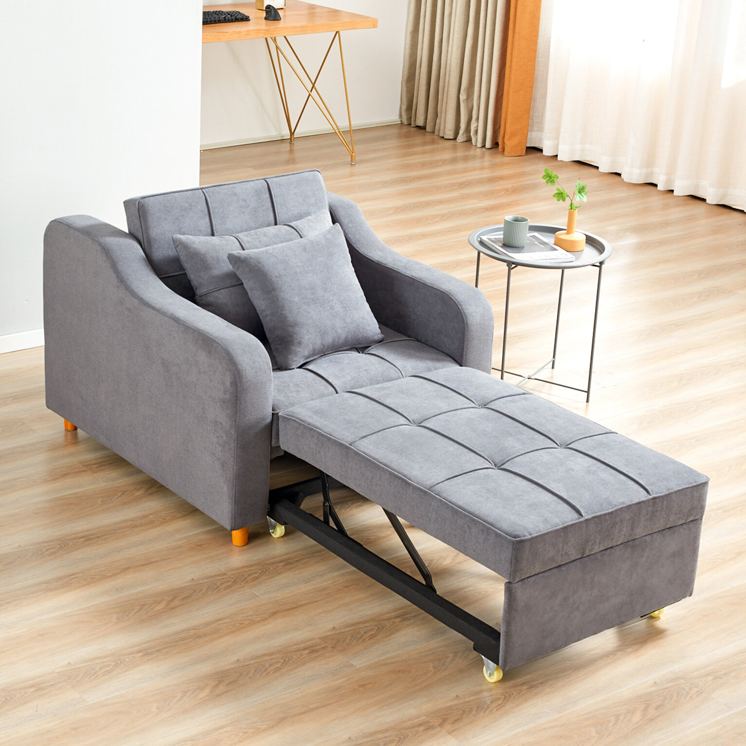 CONVERTIBLE SOFA Bed Lounger Futon Couch Sleeper Loveseat Chaises Home Furniture
