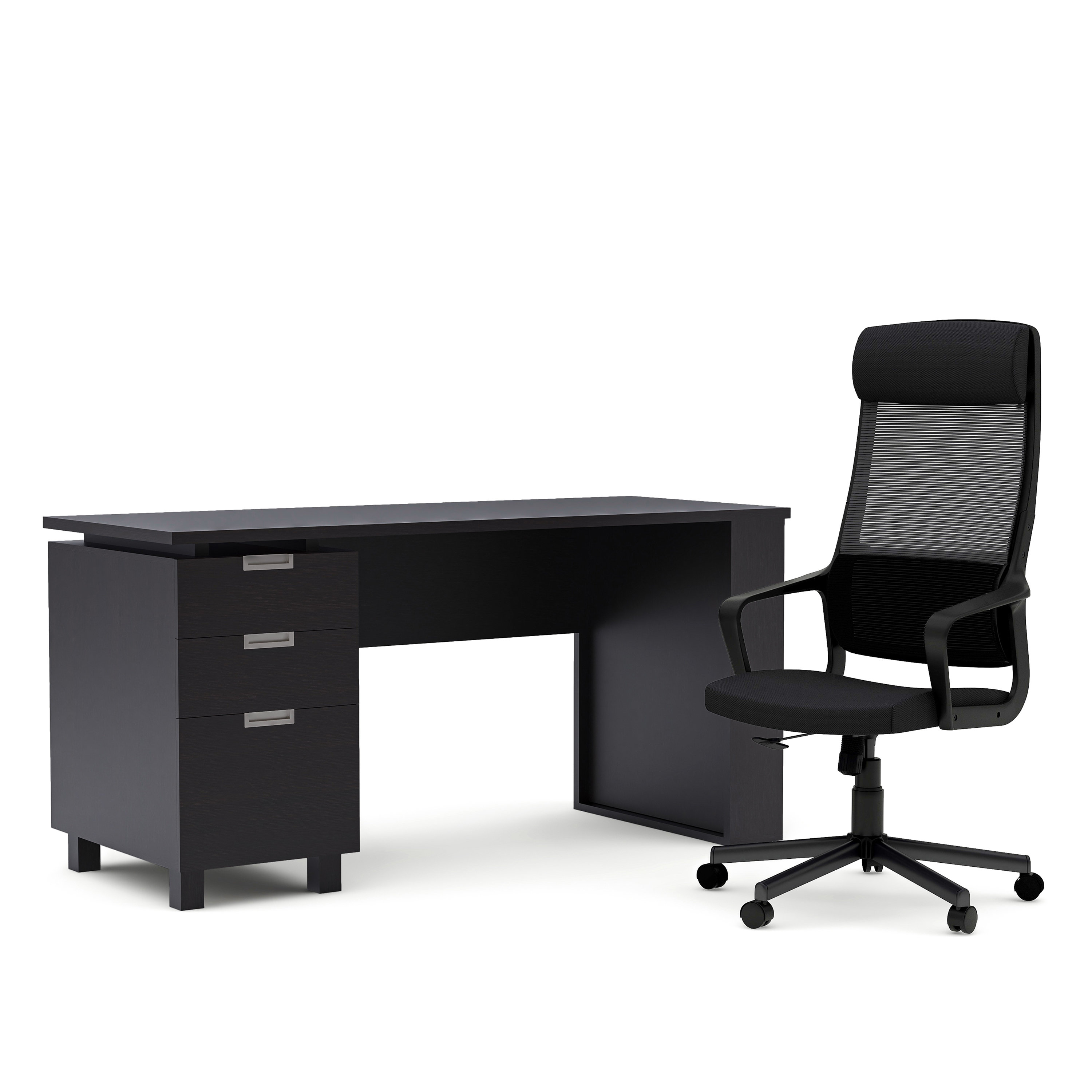 EnitialLab 2 Piece Rectangular Writing Desk Office Set with Chair Wayfair