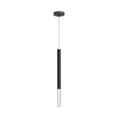 Steelos 1-Light Cylinder Pendant Blackjack Lighting Finish: Matte Black