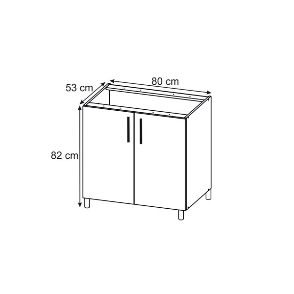 View K chenschrank Beige PNG