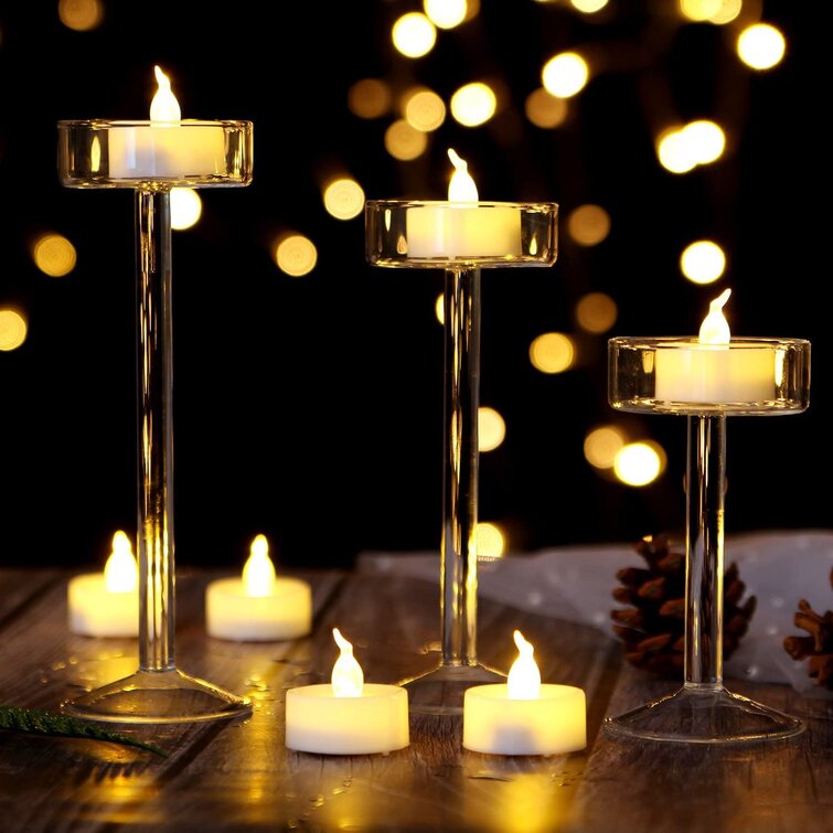 Lot 100 LED Flickering Flashing Flameless Tea Light Candle for Wedding Party 