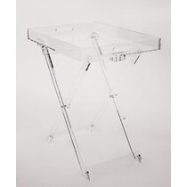 designstyles acrylic folding tray table