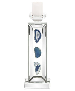 Geode Glass Candlestick