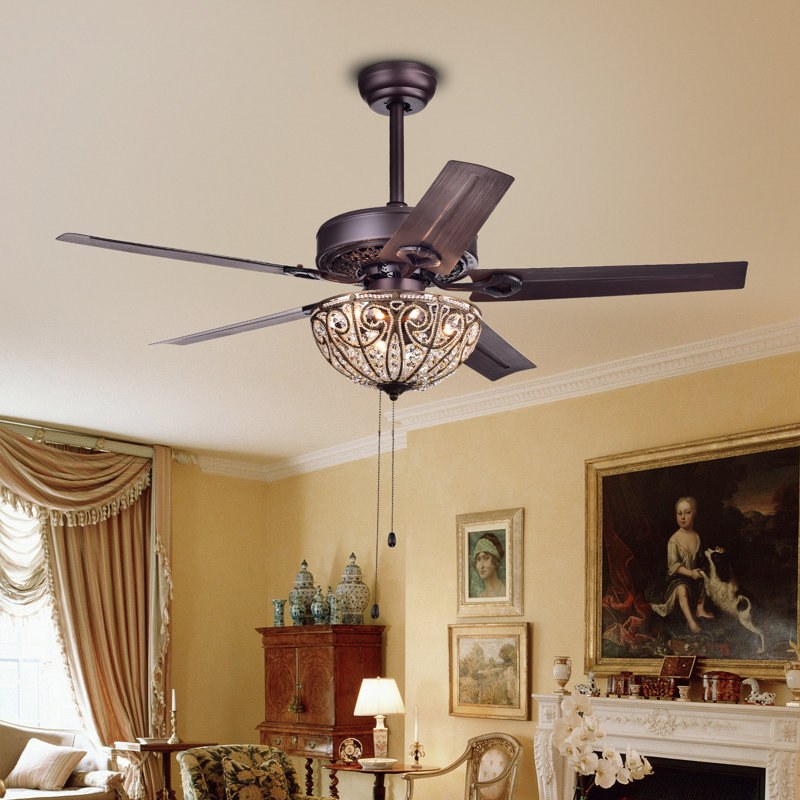 Astoria Grand 48 5 Blade Ceiling Fan Light Kit Included