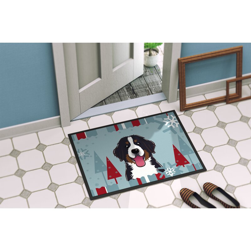 Caroline S Treasures Winter Holiday Bernese Mountain Dog Non Slip