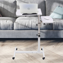 180° Tilt Mobile Laptop Desk Stand Overbed Table Height  Adjustable 360° Swivel 