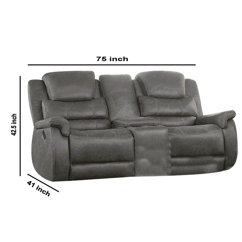 Red Barrel Studio Bostrom Reclining 75 Pillow Top Arms Loveseat
