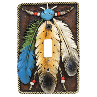 Beach Theme Switch Plates Wayfair 3 Feathers Single Switch Plate