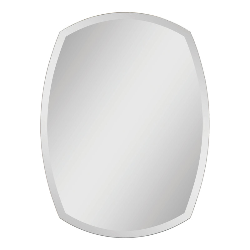 Ren Wil Unique Wide Frameless Beveled Mirror Wayfair Unique Wide Frameless Beveled Mirror