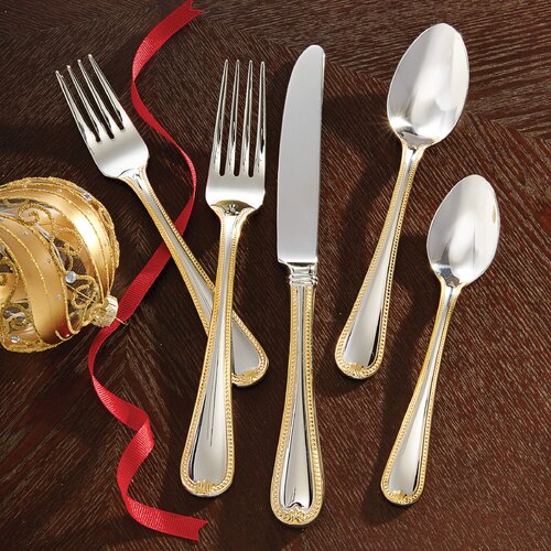 Vintage Jewel Gold 5-piece Flatware Place Setting by Lenox Set of 4