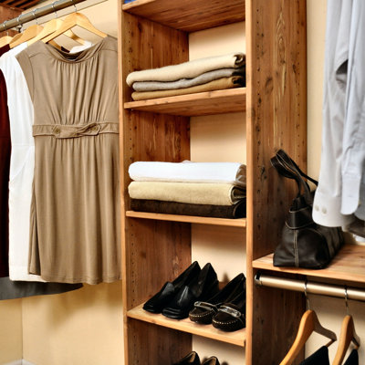 96" Cedar Deep Closet Kit Cedar Green