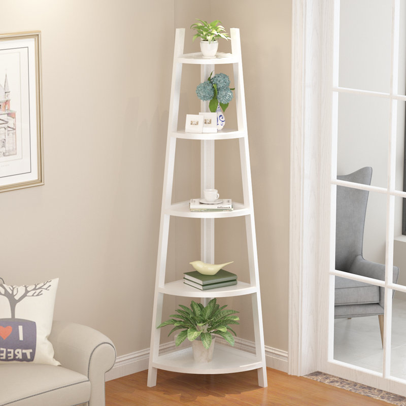 Ebern Designs Afshan Triangular Corner Plant Stand Wayfair The charming skinny planter brings metallic magic to the equation white the copper pipe and marble diy plant stand can also serve you well as a slim side table when needed. wayfair