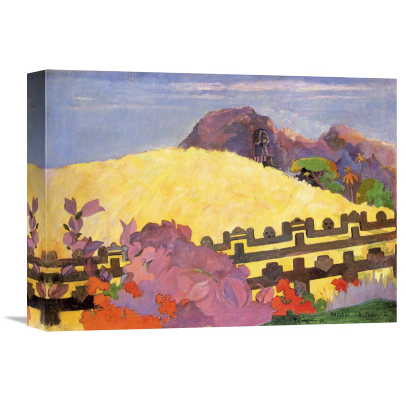 There is the Temple by Paul Gauguin Giclee Fine Art Print Reproduction on Canvas