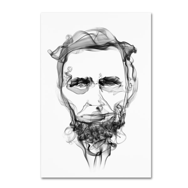 Trademark Art Abraham Lincoln Graphic Art Print On Wrapped