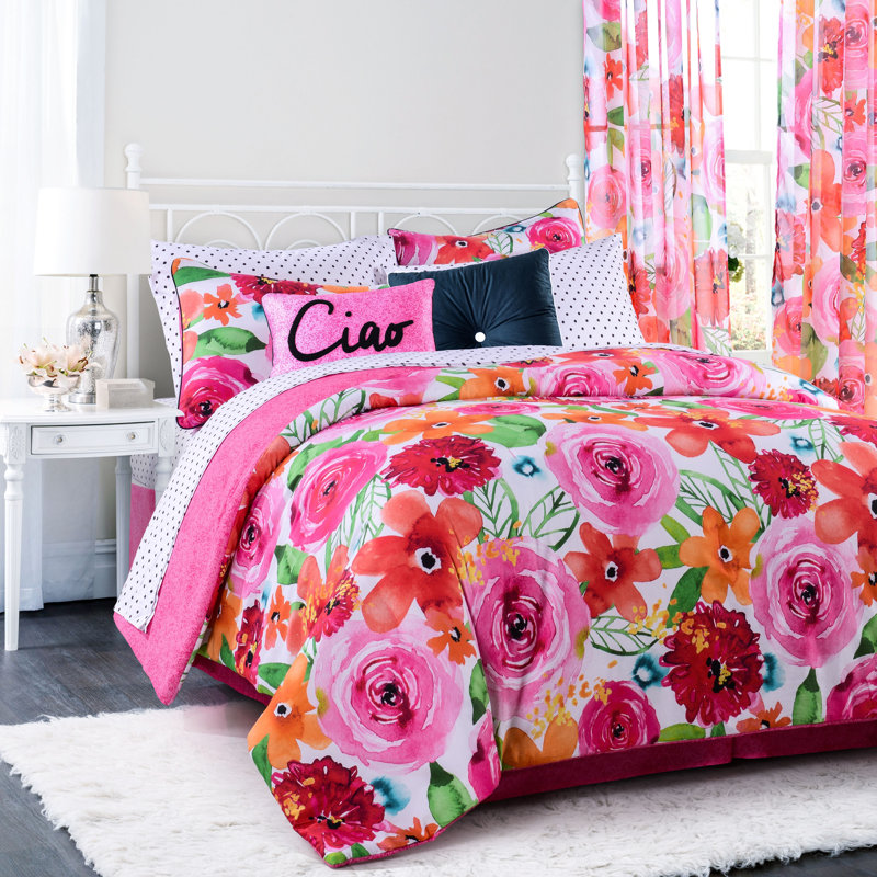 House Of Hampton Arrighetto Cotton Reversible Comforter Set