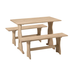 Ulloa Trestle 3 Piece Dining Set by August Grove