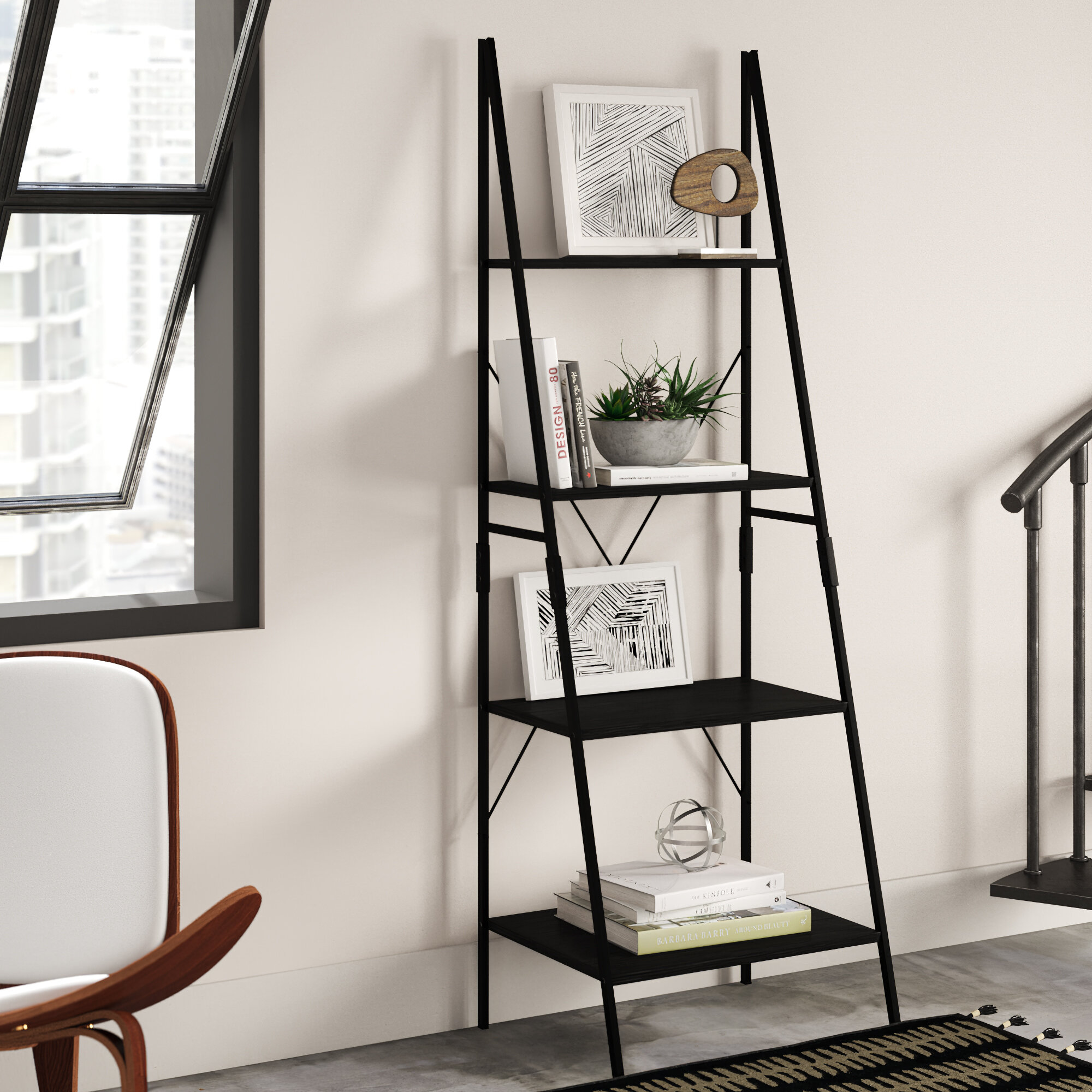 Reubens 72 Ladder Bookcase Reviews Allmodern